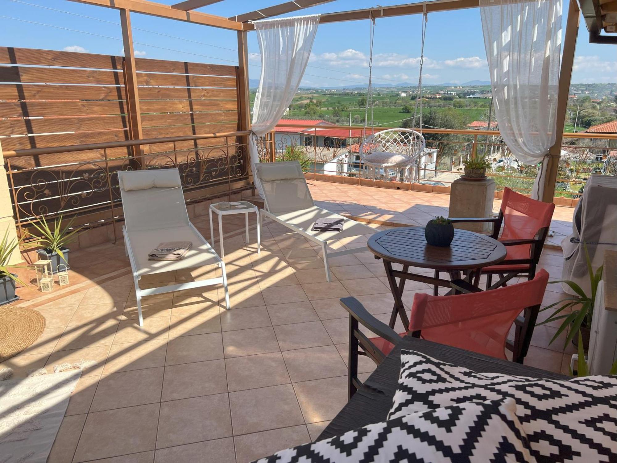 Doormat# Wait 'N Sea, Jacuzzi, Luxury Stone House Apartment Epanomí Ngoại thất bức ảnh
